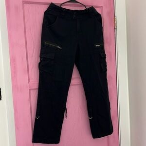Black cargo pants